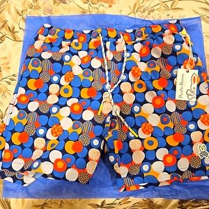 BNWT PSYCHO BUNNY MENS POLKA DOT SWIMSUIT SIZE MEDIUM